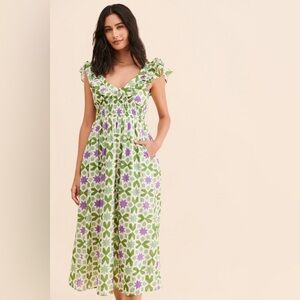 Banjanan Maya Midi Cotton Dress Size S